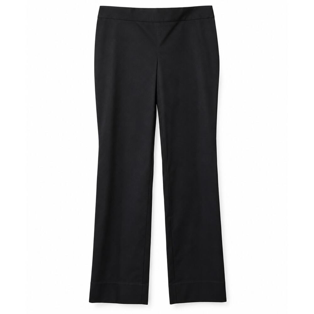 Laundry by Shelli Segal Pants Womens 6 Black Side Zip Straight Leg Stretch